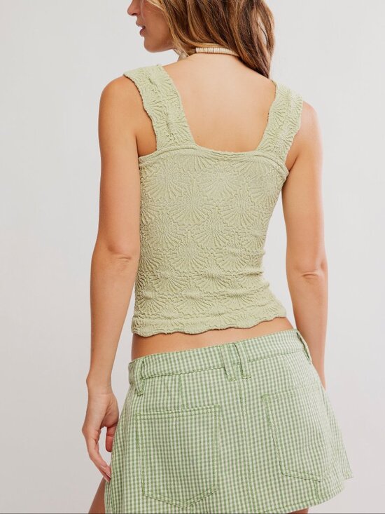 🆕 FREE PEOPLE Love Letter Cami / Fresh Green - Picture 3 of 6